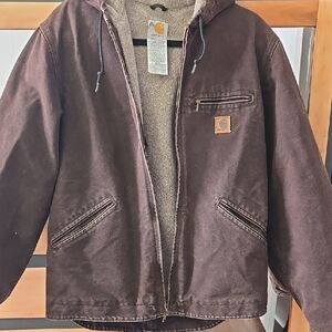 Carhartt Men's Brown Hooded Jacket